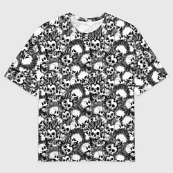 Футболка оверсайз мужская Punks not Dead, цвет: 3D-принт