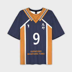 Мужская футболка оверсайз KARASUNO 9 ФОРМА КАРАСУНО