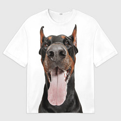 Футболка оверсайз мужская Доберман Doberman, цвет: 3D-принт