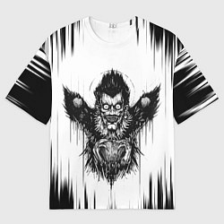 Футболка оверсайз мужская DEATH NOTE ТЕТРАДЬ СМЕРТИ, цвет: 3D-принт
