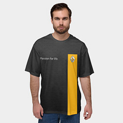 Футболка оверсайз мужская Renault, цвет: 3D-принт — фото 2