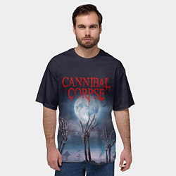 Футболка оверсайз мужская Cannibal Corpse Труп Каннибала Z, цвет: 3D-принт — фото 2