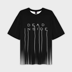Мужская футболка оверсайз DEAD INSIDE DEATH STRANDING