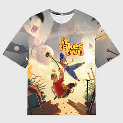 Футболка оверсайз мужская It Takes Two, цвет: 3D-принт