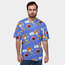 Футболка оверсайз мужская Тарталья на обеде, цвет: 3D-принт — фото 2