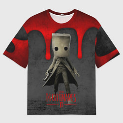 Мужская футболка оверсайз Little Nightmares 2 кровь