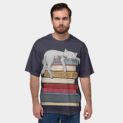 Футболка оверсайз мужская Relax Cat, цвет: 3D-принт — фото 2