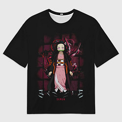 Футболка оверсайз мужская Nezuko Kamado Kimetsu no Yaiba, цвет: 3D-принт