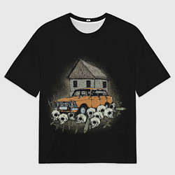 Футболка оверсайз мужская Истребитель дачников, цвет: 3D-принт