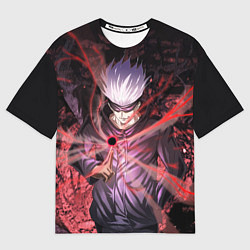 Футболка оверсайз мужская Магическая битва, цвет: 3D-принт