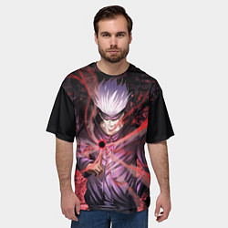 Футболка оверсайз мужская Магическая битва, цвет: 3D-принт — фото 2