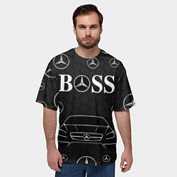 Футболка оверсайз мужская BOSS MERCEDES-BENZ, цвет: 3D-принт — фото 2