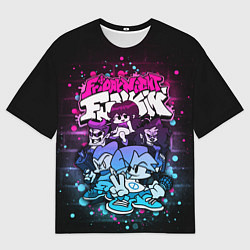 Футболка оверсайз мужская Friday Night Funkin Neon, цвет: 3D-принт