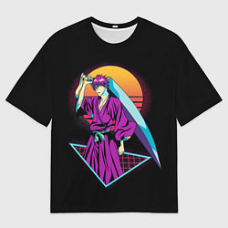 Футболка оверсайз мужская Retro - Ичиго Куросаки, цвет: 3D-принт