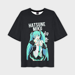 Мужская футболка оверсайз Hatsune Miku Хацунэ Мику