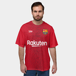 Футболка оверсайз мужская FC Barcelona Goalkeeper 202122, цвет: 3D-принт — фото 2