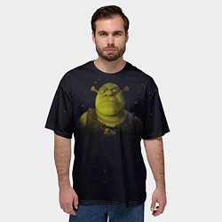 Футболка оверсайз мужская Злой Шрек, цвет: 3D-принт — фото 2