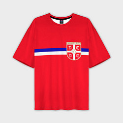 Мужская футболка оверсайз Сборная Сербии