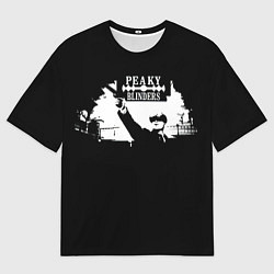 Футболка оверсайз мужская Peaky BlindersОстрые Козырьки, цвет: 3D-принт