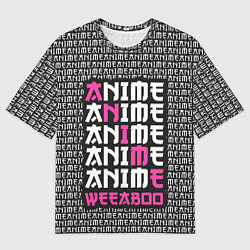 Мужская футболка оверсайз Anime weeaboo