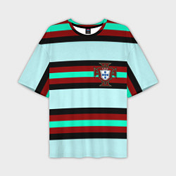 Футболка оверсайз мужская Сборная Португалии, цвет: 3D-принт