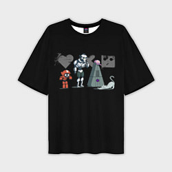Мужская футболка оверсайз Любовь, Смерть & Роботы
