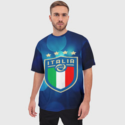 Футболка оверсайз мужская Сборная Италии, цвет: 3D-принт — фото 2