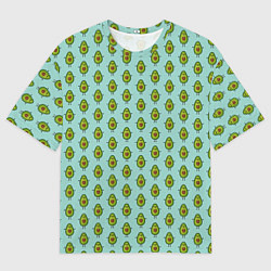 Мужская футболка оверсайз Авокадики