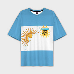 Мужская футболка оверсайз Сборная Аргентины