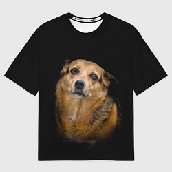 Мужская футболка оверсайз ГРУСТНЫЕ ГЛАЗКИ