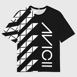 Футболка оверсайз мужская AVICII ГЕОМЕТРИЯ, цвет: 3D-принт