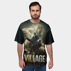 Футболка оверсайз мужская Итан,Крис и деревня RE8, цвет: 3D-принт — фото 2