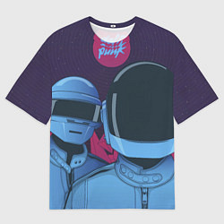 Мужская футболка оверсайз Daft Punk