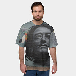 Футболка оверсайз мужская Сальвадор Дали, цвет: 3D-принт — фото 2