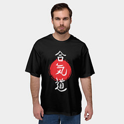 Футболка оверсайз мужская Айкидо, цвет: 3D-принт — фото 2