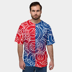 Футболка оверсайз мужская ФК ПСЖ PARIS SAINT GERMAIN, цвет: 3D-принт — фото 2