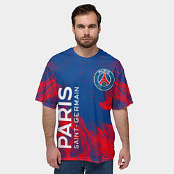 Футболка оверсайз мужская ФК ПСЖ PARIS SAINT GERMAIN, цвет: 3D-принт — фото 2