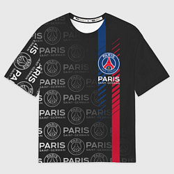 Футболка оверсайз мужская ФК ПСЖ PARIS SAINT GERMAIN, цвет: 3D-принт