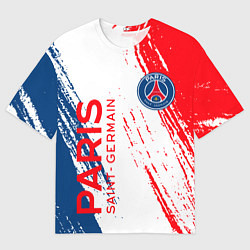 Футболка оверсайз мужская ФК ПСЖ FC PSG PARIS SG, цвет: 3D-принт