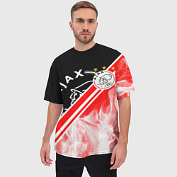 Футболка оверсайз мужская FC AJAX AMSTERDAM ФК АЯКС, цвет: 3D-принт — фото 2