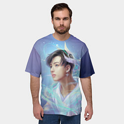 Футболка оверсайз мужская Jeon BTS, цвет: 3D-принт — фото 2