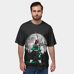 Футболка оверсайз мужская Moon Slayer, цвет: 3D-принт — фото 2