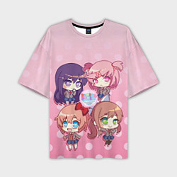 Мужская футболка оверсайз DOKI DOKI LITERATURE CLUB