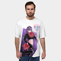 Футболка оверсайз мужская Yuri Doki Doki Literature Club, цвет: 3D-принт — фото 2