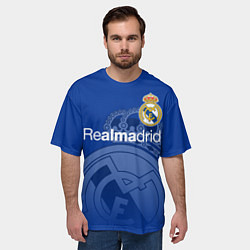 Футболка оверсайз мужская REAL MADRID РЕАЛ МАДРИД, цвет: 3D-принт — фото 2