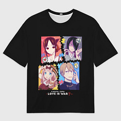 Футболка оверсайз мужская Kaguya-sama Love Is War, цвет: 3D-принт