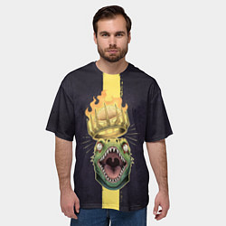 Футболка оверсайз мужская King Caiman, цвет: 3D-принт — фото 2