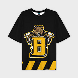 Футболка оверсайз мужская BOSTON BRUINS, цвет: 3D-принт