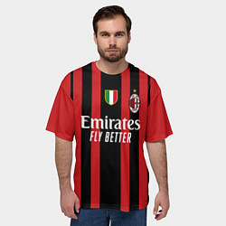 Футболка оверсайз мужская Ибрагимович Милан 20212022, цвет: 3D-принт — фото 2