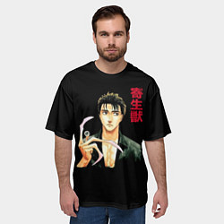 Футболка оверсайз мужская Паразит Шиничи Изуми, цвет: 3D-принт — фото 2